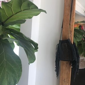 Cleobella Small Black Leather Crossbody